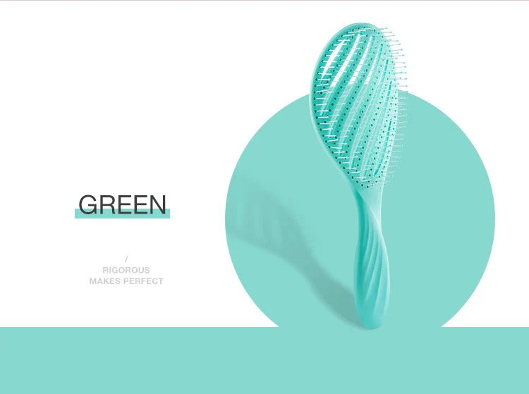 MR.GREEN Hollow Out Hair Brush Scalp Massage Combs Hair Styling Detangler Fast Blow Drying Detangling Tool Wet Dry Curly Hair