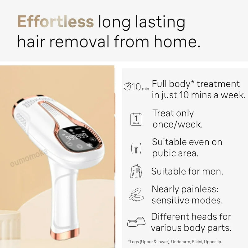 Body Bikini IPL 999,999 Flashes Depilator Pulses Permanent Laser Epilator Painless For Women Hair Removal Home Use Devices