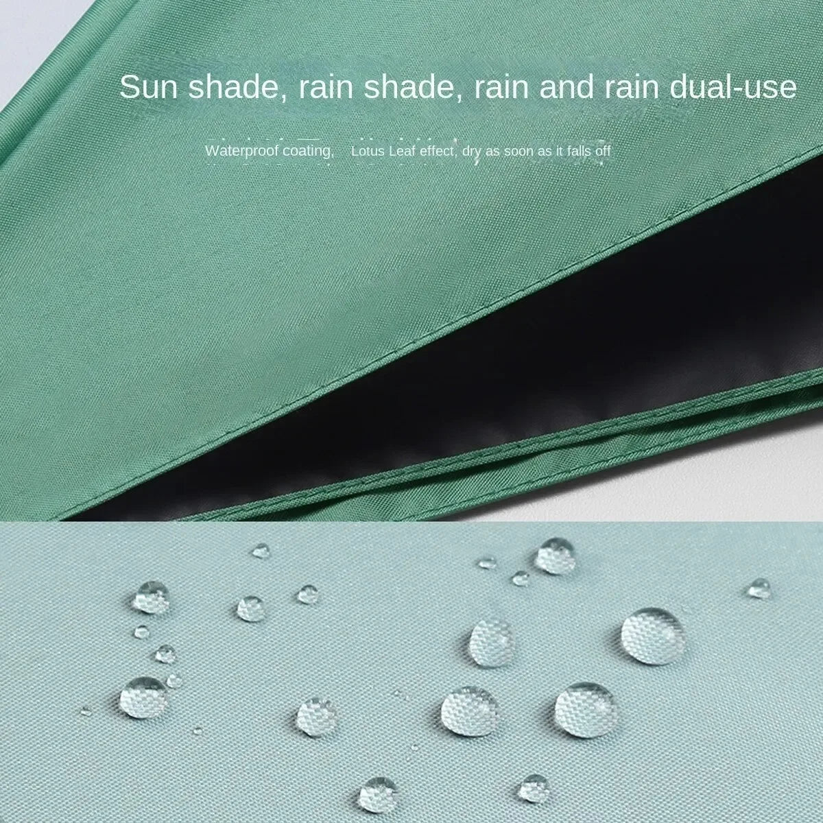 Capsule Umbrella Portable Mini Sunshade Sunscreen Rain Umbrella Black Rubber Alloy Handle Foldable Sun Rain Dual Use Capsule Umb