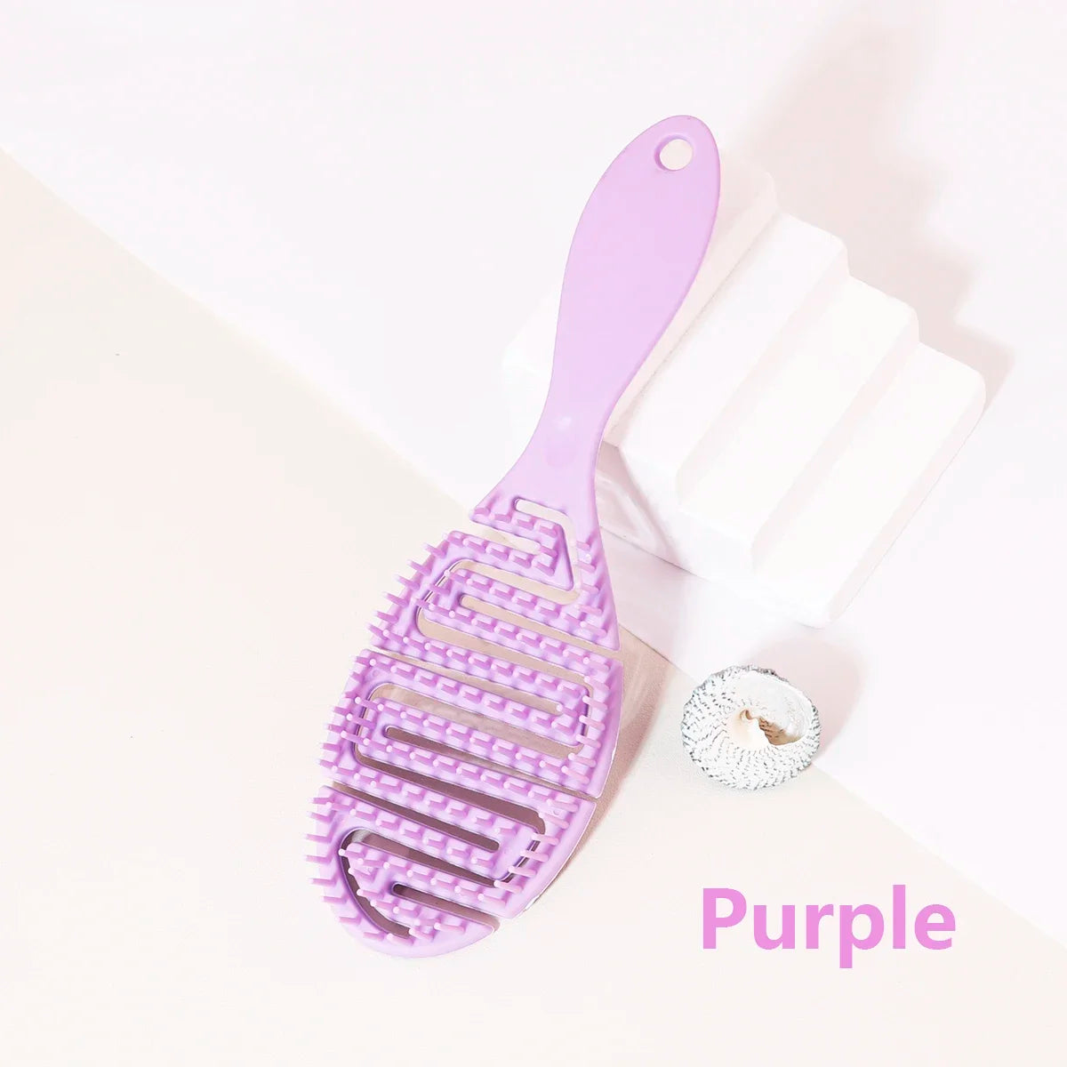 Scalp Massage Hair Brush Hollow Anti static Wet Hair Drying Hair Dryer Hair Brush Styling Tool Special for real hair wigs