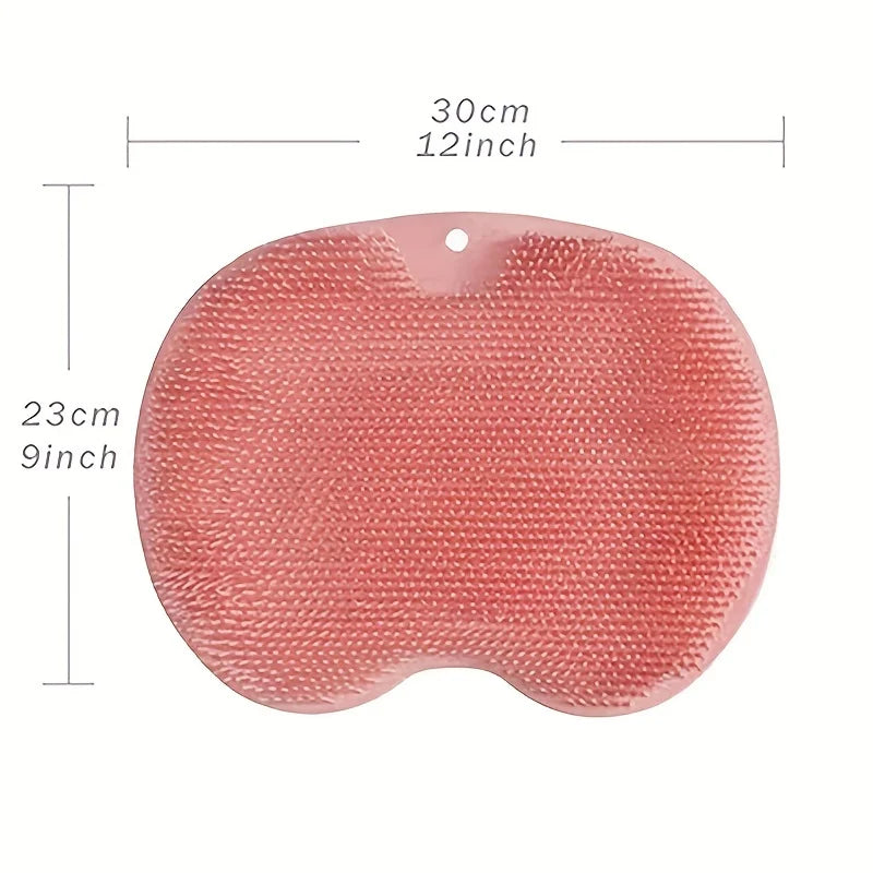 Exfoliating Foot Brush and Back Scrubber Anti-Slip Suction Cup - Deep Cleansing and Exfoliating Tool for Body Dirt Removal